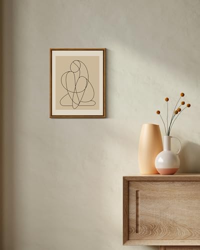 Minimalist Line Woman Canvas Wall Art 8x10