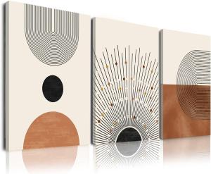 Set of 3 Minimalist Boho Wall Art Prints