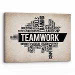 Minimalist Teamwork Motivational Wall Art Print