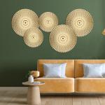 Minimalist Gold Metal Wall Art Decor