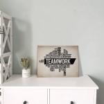 Minimalist Teamwork Motivational Wall Art Print