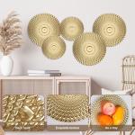 Minimalist Gold Metal Wall Art Decor