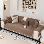 Non-Slip Chenille Sofa Cover with Decorative Stitching