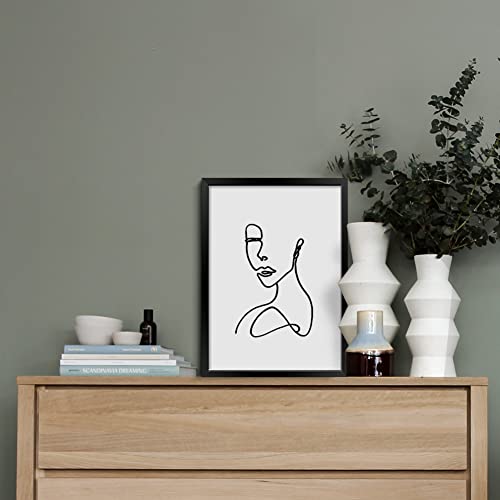 Framed Minimalist Line Art Set of 3 Prints