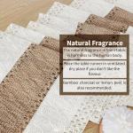 FEXIA Brown Jute and Cotton Table Runner