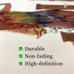 Abstract Canvas Wall Art with Metal Accents