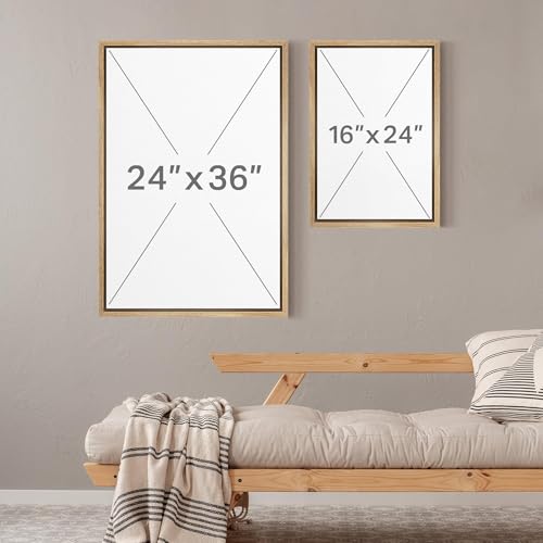 Monochrome Gradient Abstract Canvas Wall Art 24"x36