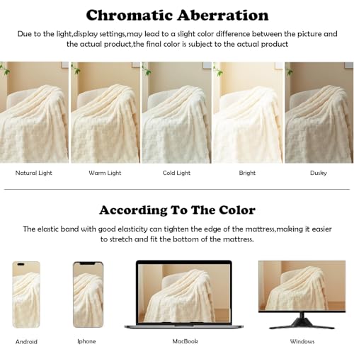 Lightweight Plaid Flannel Throw Blanket, 127 x 180 cm