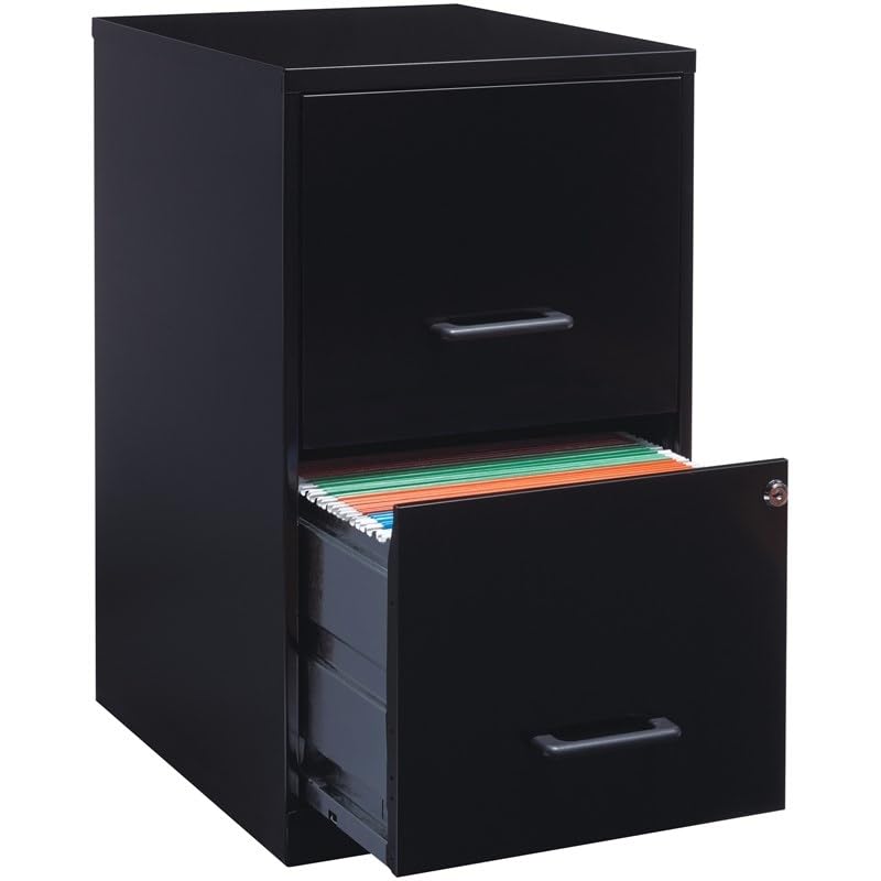 Stylish Black 2 Drawer File Cabinet by Scranton & Co