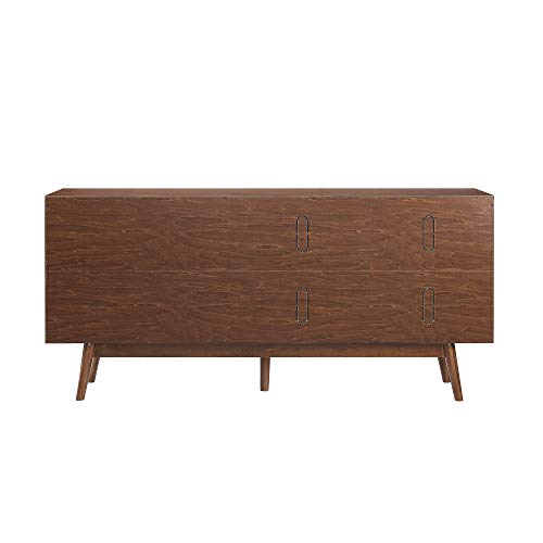 Walker Edison Mid-Century Modern Walnut Buffet Sideboard
