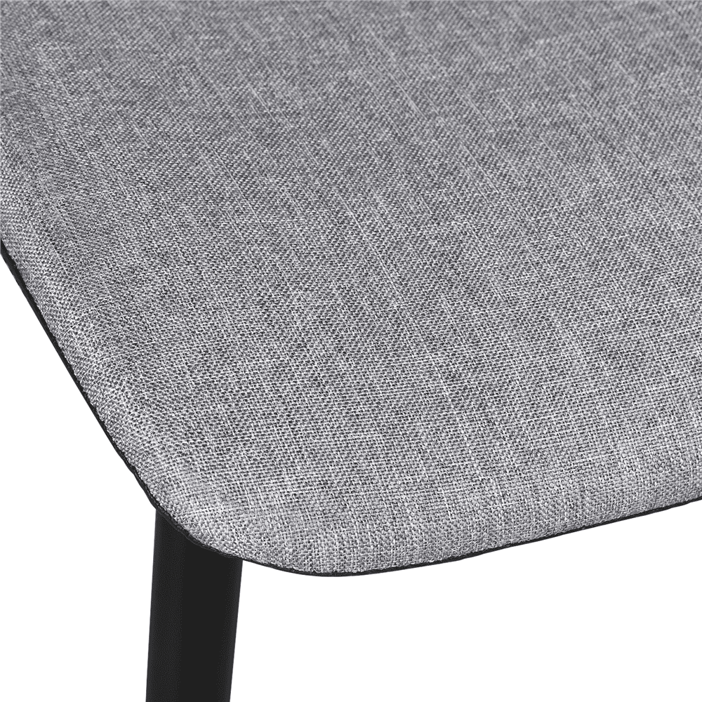 Gray Set of 4 Dining Chairs for Kitchen