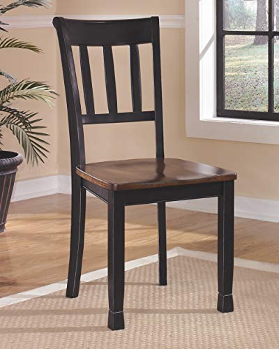 Owingsville Black and Brown Dining Chair Set of 2