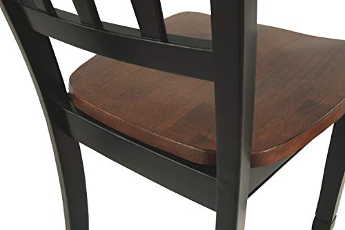 Owingsville Black and Brown Dining Chair Set of 2