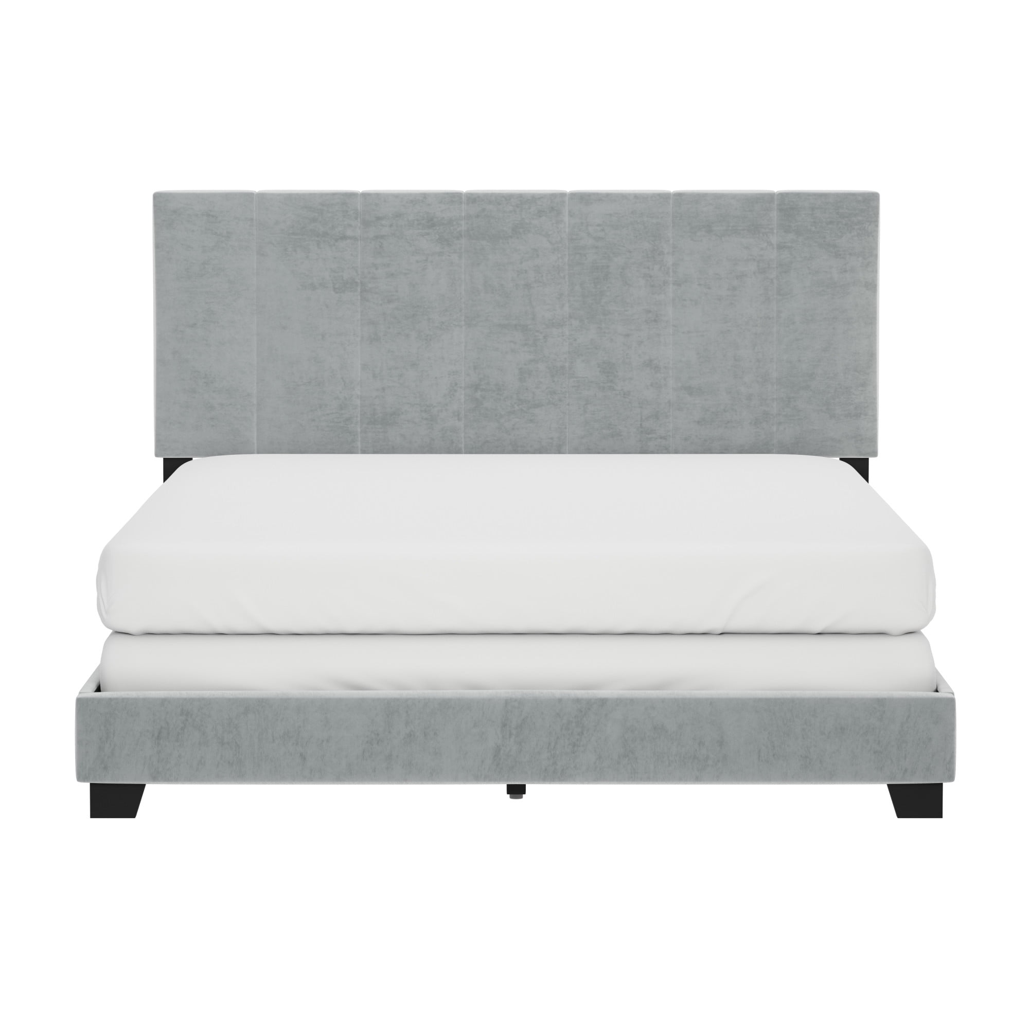 Modern Upholstered Bed Frame with Headboard