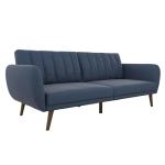 Novogratz Brittany Sofa Futon in Blue Linen