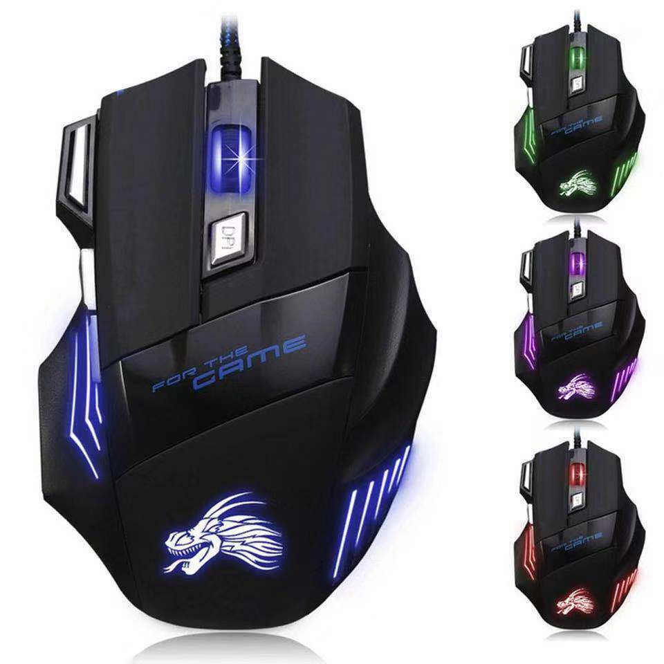 7-Button RGB Wired Gaming Mouse, 3200 DPI