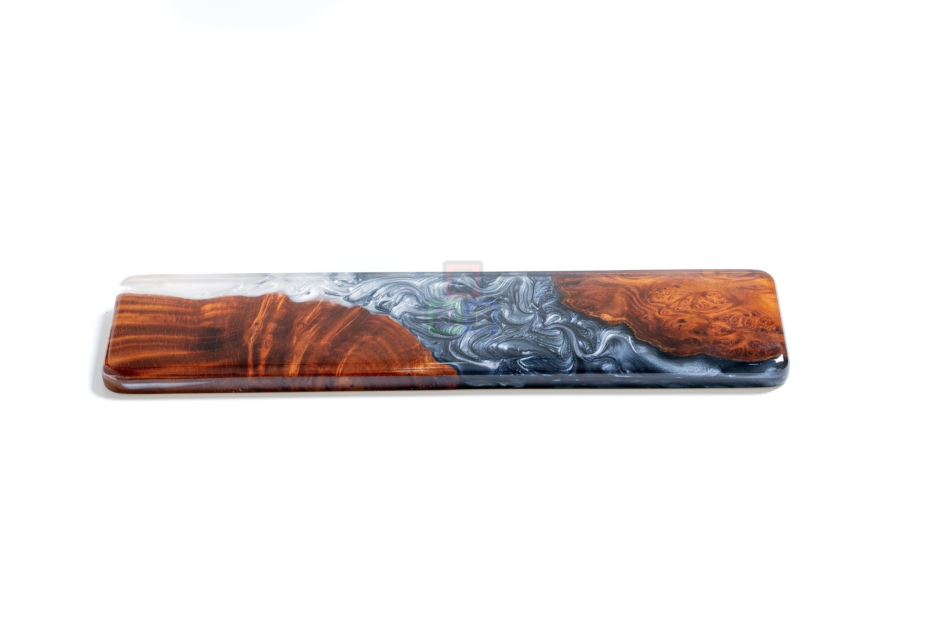 Ying Yang Wood Resin Keyboard Wrist Rest Set