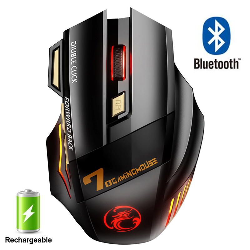 Ergonomic Rechargeable Wireless Bluetooth Gaming Mouse