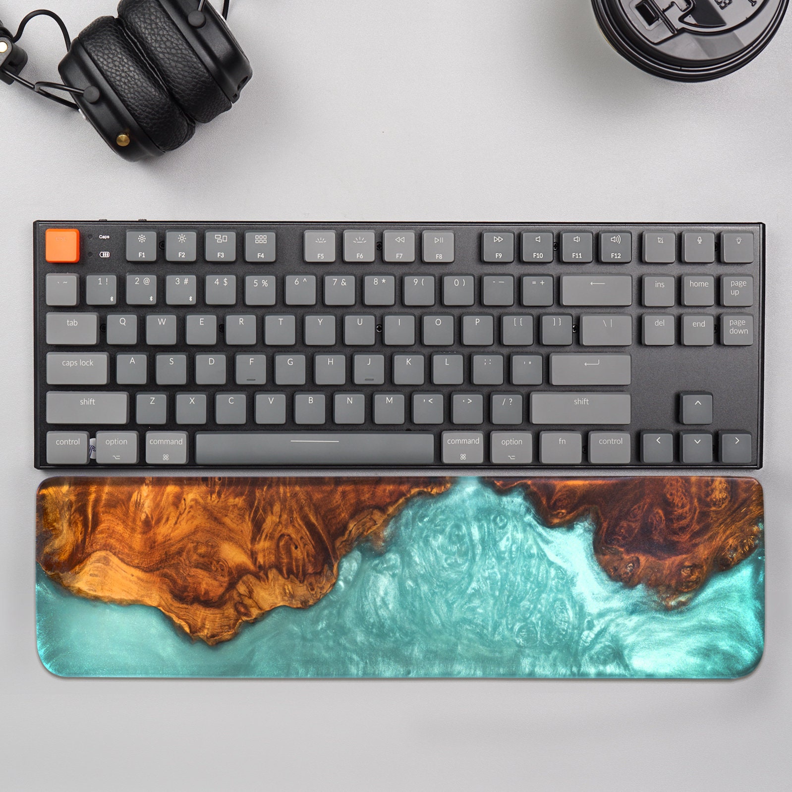 Ergonomic Wood Wrist Rest for Keyboard and Mouse