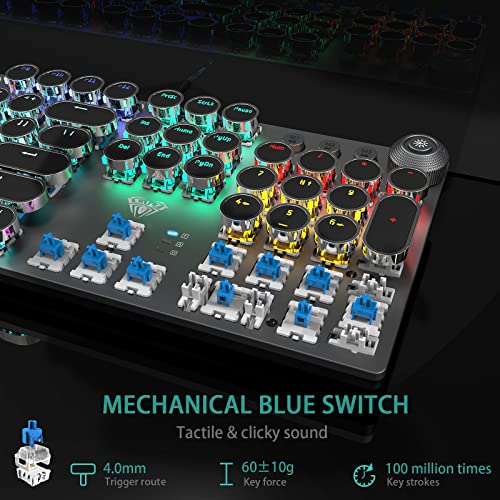 AULA F2088 RGB Retro Mechanical Keyboard with Wrist Rest