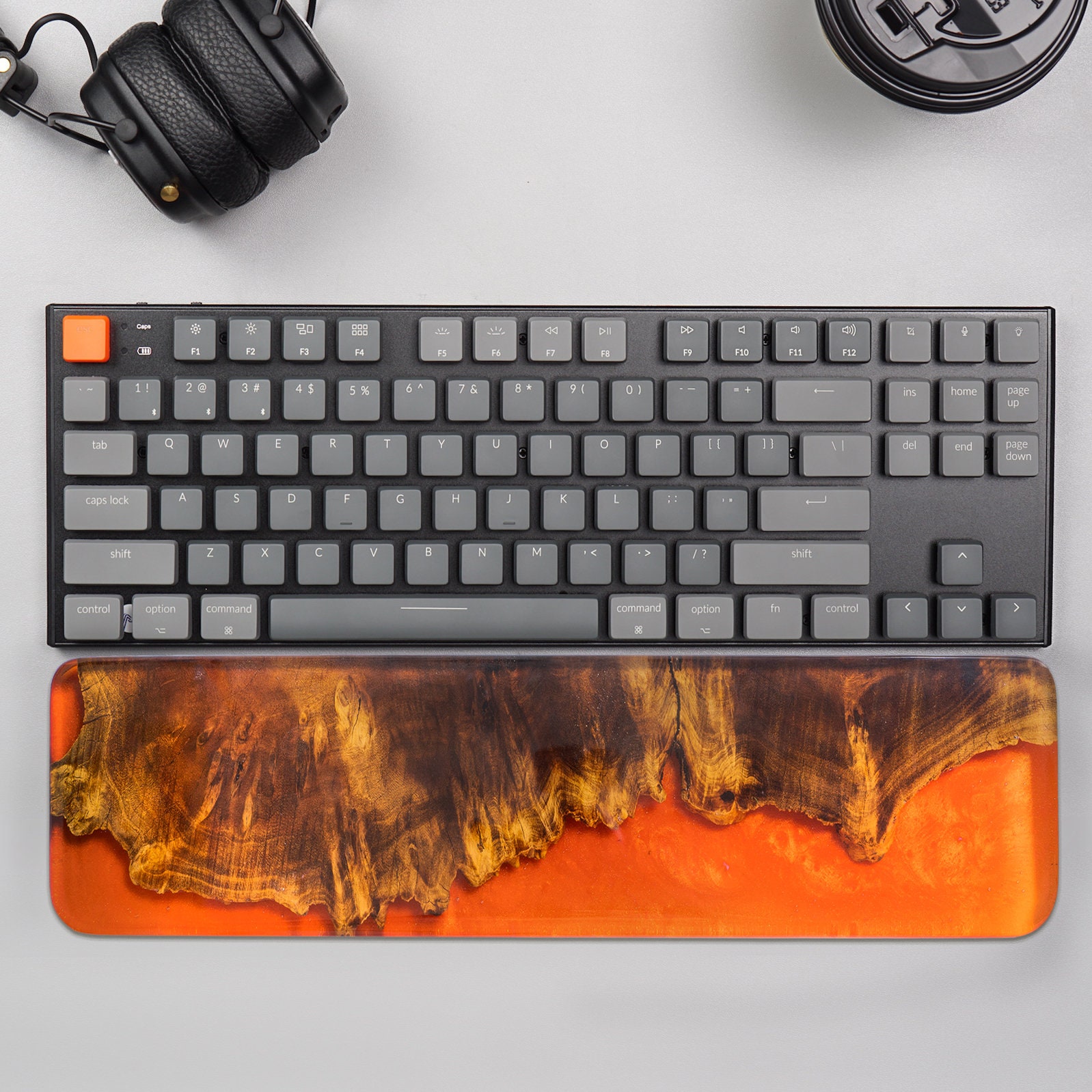 Ergonomic Wood Wrist Rest for Keyboard and Mouse