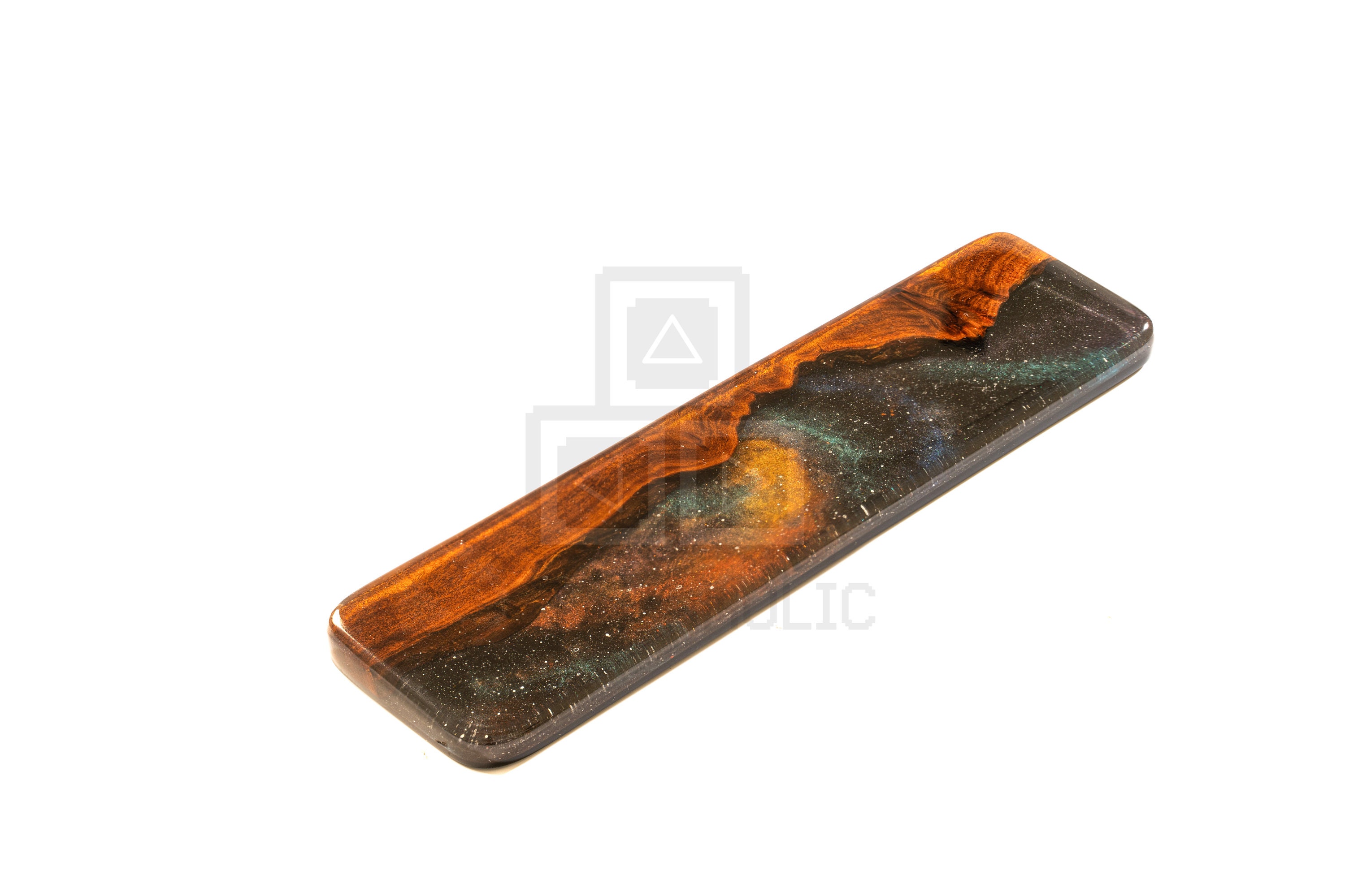 Wood Galaxy Keyboard and Mouse Wrist Rest