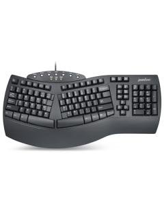 Ergonomic Split Keyboard with Palm Rest and Hotkeys