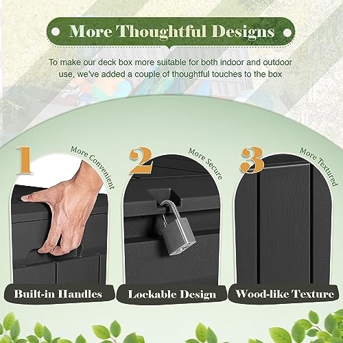 Homall 85 Gallon Waterproof Outdoor Storage Box