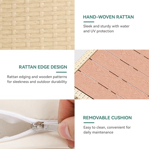 YITAHOME L-Shaped Wicker Outdoor Sofa Set