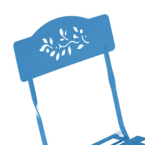 Alpine Outdoor 3-Piece Bistro Set, Blue