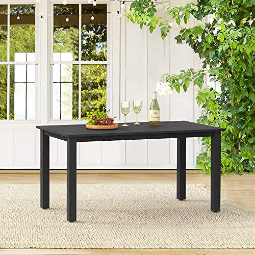Cozyman 6-Person Weather-Resistant Rectangle Dining Table
