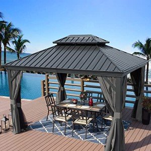 Kozyard Alexander 10' x 12' Aluminum Hardtop Gazebo