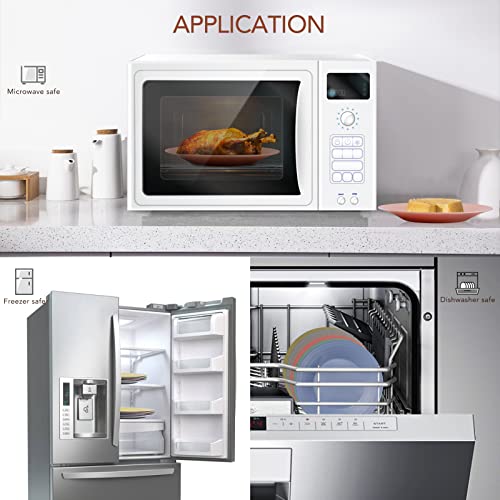 Wheat Straw Plates - Unbreakable & Eco-Friendly Set