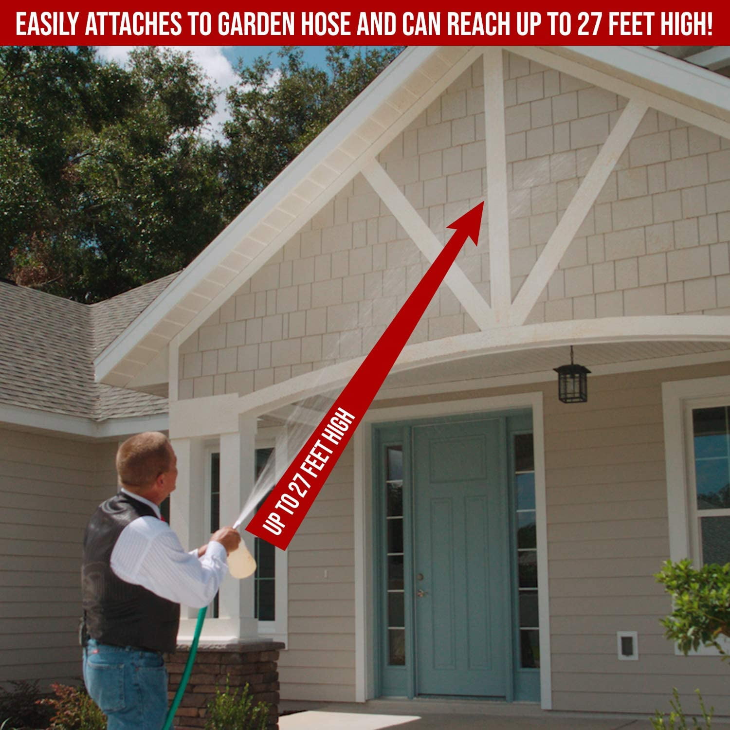 Eco-Friendly Exterior Cleaning Kit with Hose Attachment