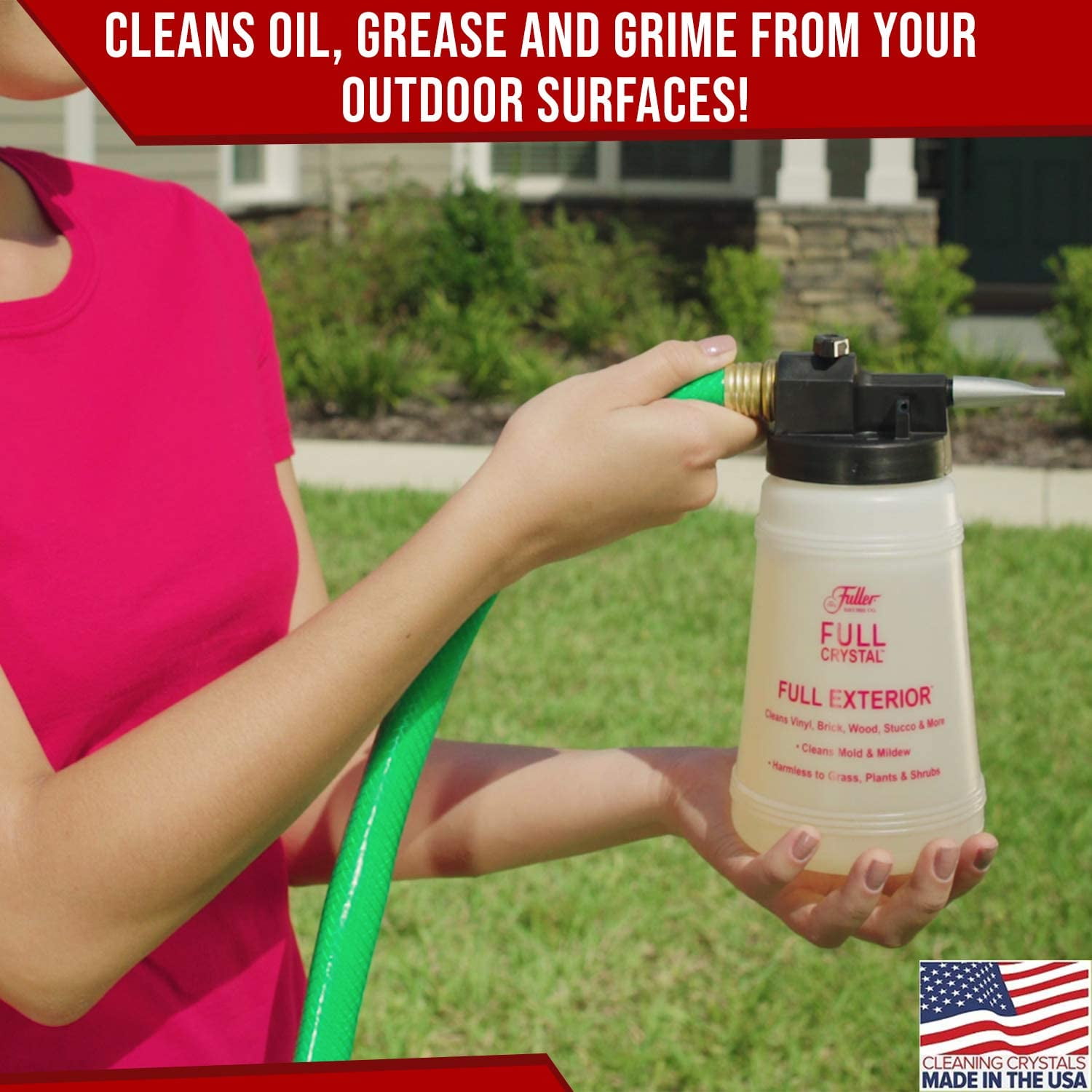 Eco-Friendly Exterior Cleaning Kit with Hose Attachment