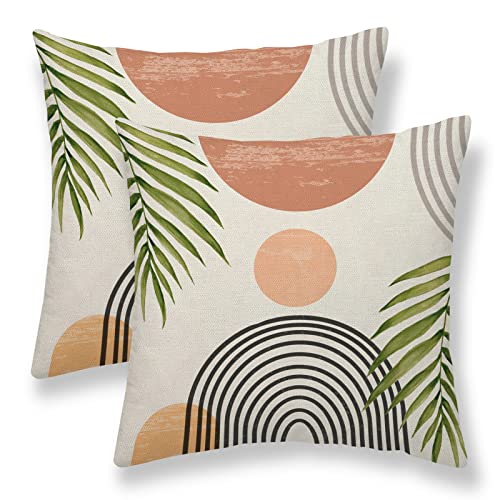 Set of 2 Boho 18x18 Throw Pillow Covers