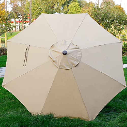 Blissun 9' Patio Umbrella with Push Button Tilt
