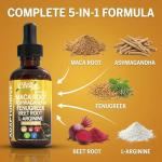 Organic Maca Root Drops with Ashwagandha and Beet Root