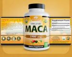NaturaLife Labs Organic Maca Root - 1900 mg, 150 Capsules