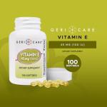GeriCare High-Potency Vitamin E Capsules, 100 Count