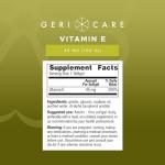 GeriCare High-Potency Vitamin E Capsules, 100 Count