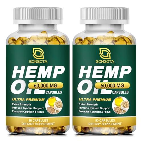 Organic Hemp Oil Capsules for Immune & Sleep Support