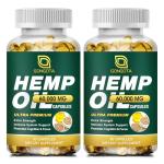 Organic Hemp Oil Capsules for Immune & Sleep Support