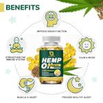 Organic Hemp Oil Capsules for Immune & Sleep Support