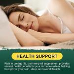 Organic Hemp Oil Capsules for Immune & Sleep Support
