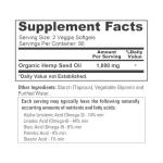 NusaPure Vegan Hemp Oil 1,000mg, 180 Softgels