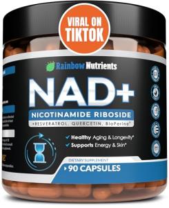 NAD+ Supplement for Energy & Anti-Aging - 90 Caps