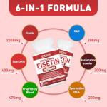 Uarcool Fisetin 2000mg for Healthy Aging & Brain
