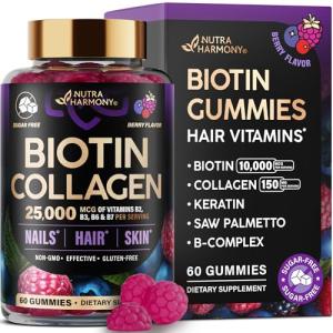 Biotin Collagen Gummies for Hair, Skin, Nails
