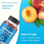 NutraChamps Collagen Boosting Gummies - 60 Peach Chews